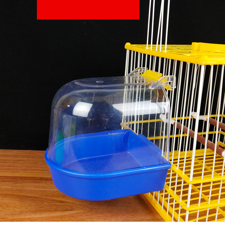Bird With Tiger Skin Indigo Chin And Eye Embroidering Appliance (Blue)