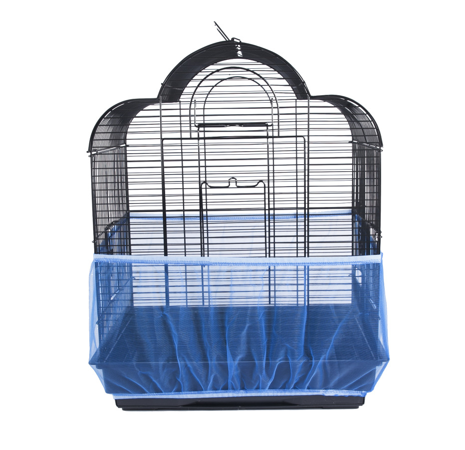 Mesh bird cage covers dust-proof bird cage (M, Blue)