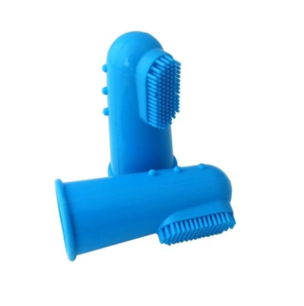 Super Soft Pet Finger Toothbrush (Blue)