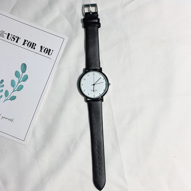 Women's Korean-style Personality Creative Fashion Watch (Large Black)