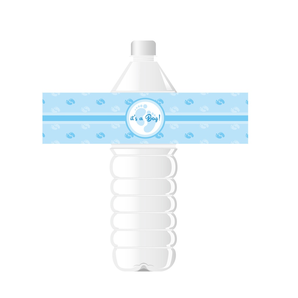 Round Black Gender Reveal Balloon Party Decoration (24 [Sheets] Set Blue)