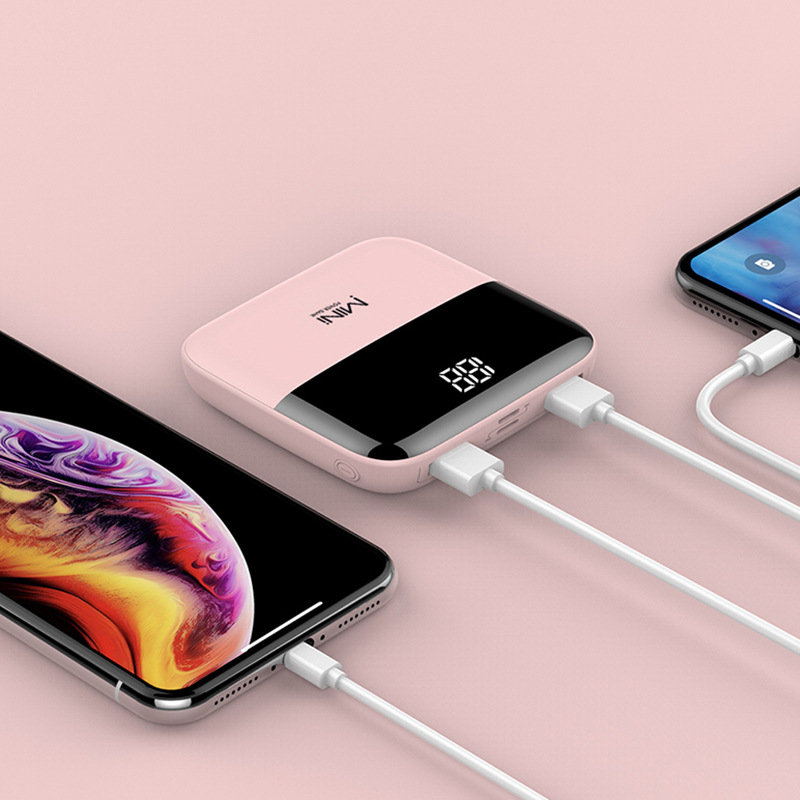 10000mAh Mini Power Bank (Pink)