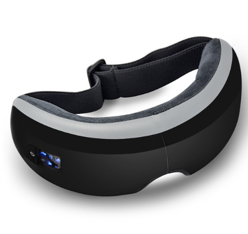 Bluetooth Music Eye Massager Air Pressure Hot Compress Dark Circles Eye Care (Cool Black)