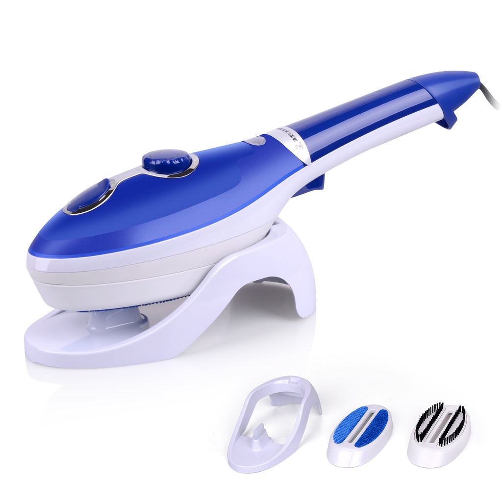 Handheld Garment Ironing Machine Small Household Electric Iron Travel Portable Steam Brush Ironing Clothes Ironing Machine (Blue, EU - Standard 220 [v])