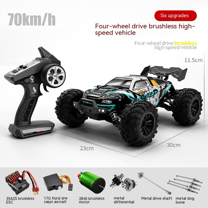 Remote Control Brushless High-speed Off-road Vehicle Model (16101Pro Green)