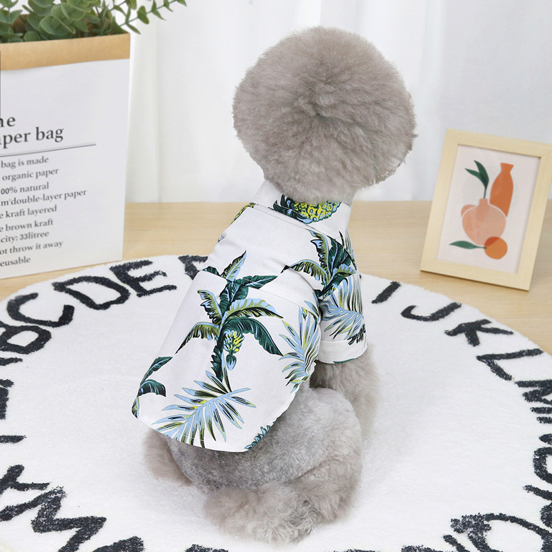 Pet Clothes Dog Clothes Summer Thin Pet Clothes (M, White)