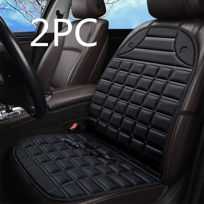 Home Office Electric Chair Cushion To Keep Warm (Black (CheckeRed) 2 [pcs])