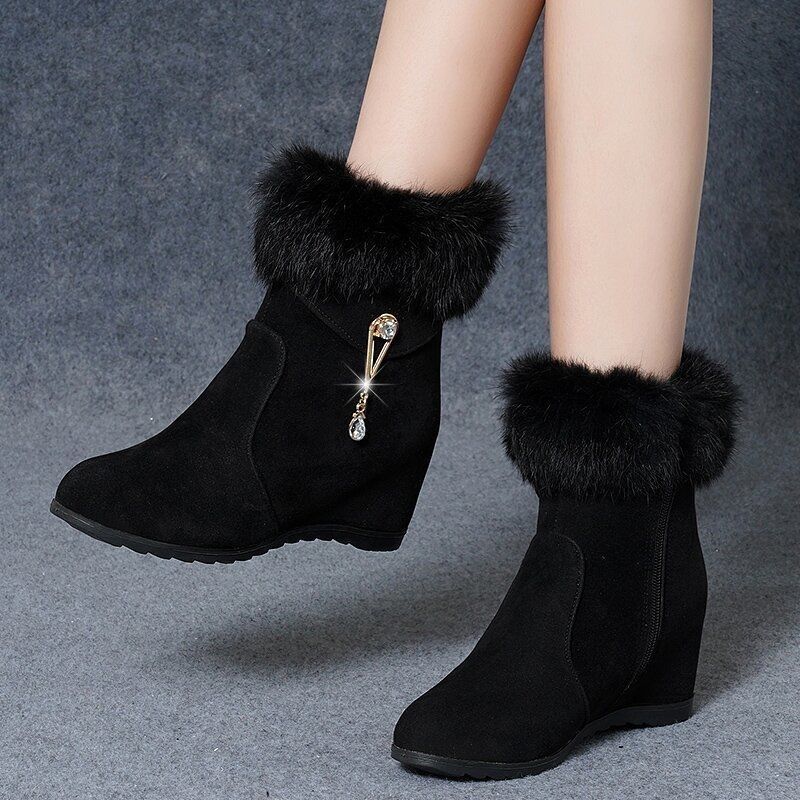 Height Increasing Insole Snow Boots For Women (35)