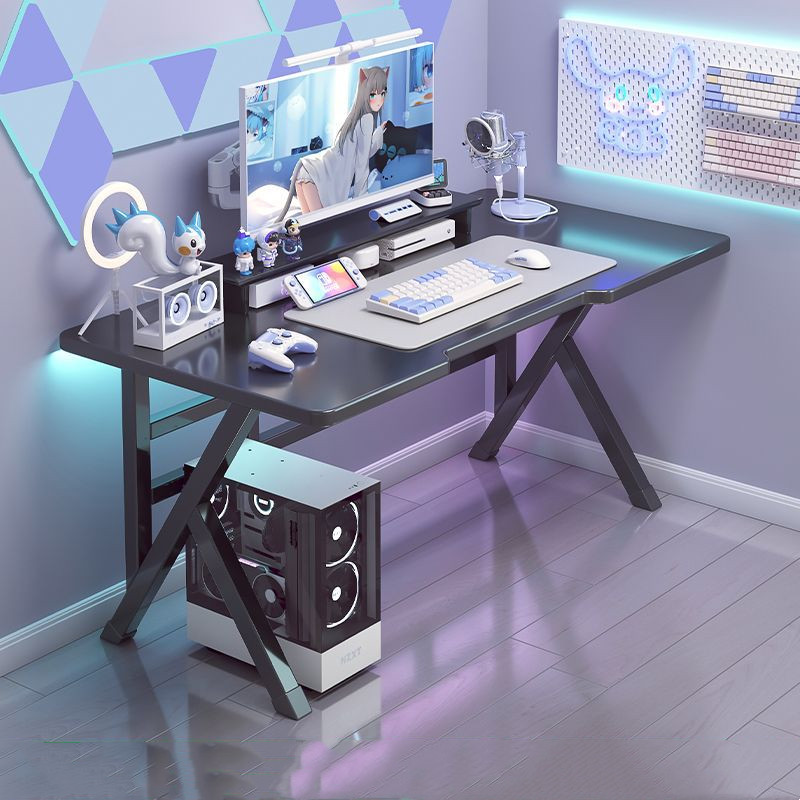 Home Minimalist Desktop Computer Gaming Table (100 [cm], Black)