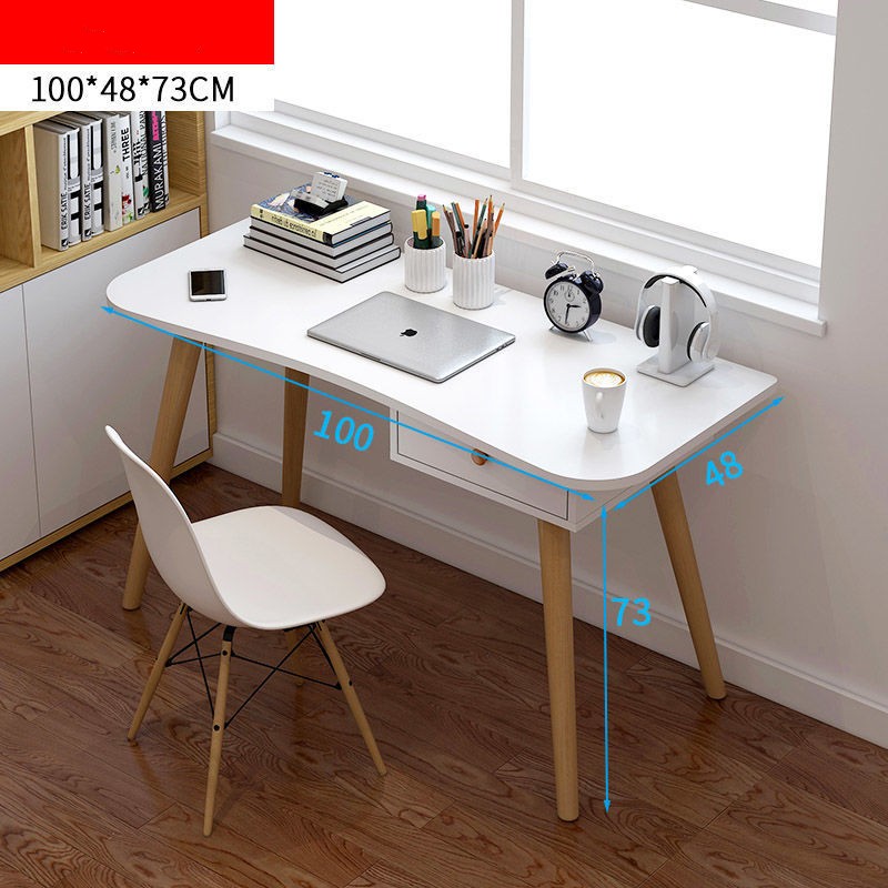 Computer Desk With Bookshelf Simple (1)