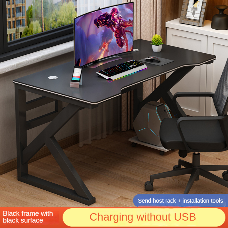 Home Simple Student Writing Computer Desk (Black)
