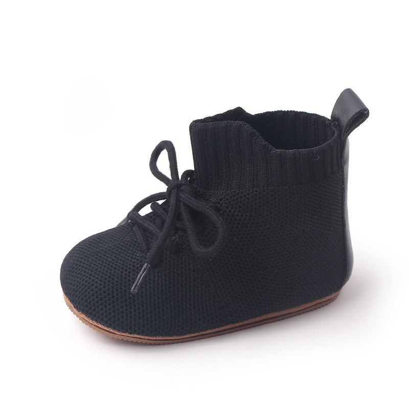 Breathable High-top Shoes Baby's Shoes (0 - 6 [months], Black)