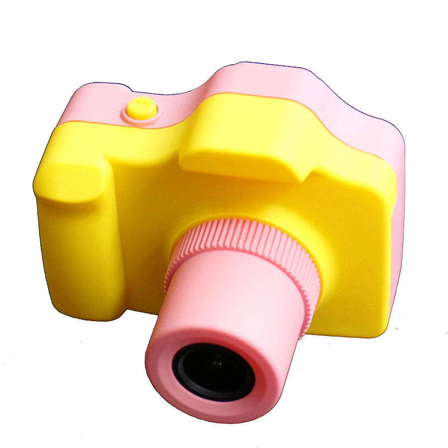 Cartoon Digital Drop-proof Small SLR Camera (Pink)