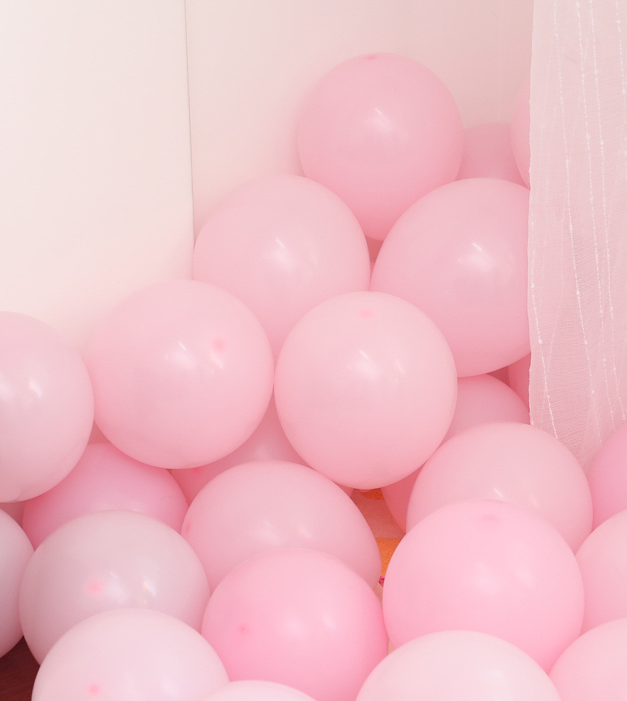 Macaron Balloon Party Scene Layout Decoration Creative Balloons (Pink)