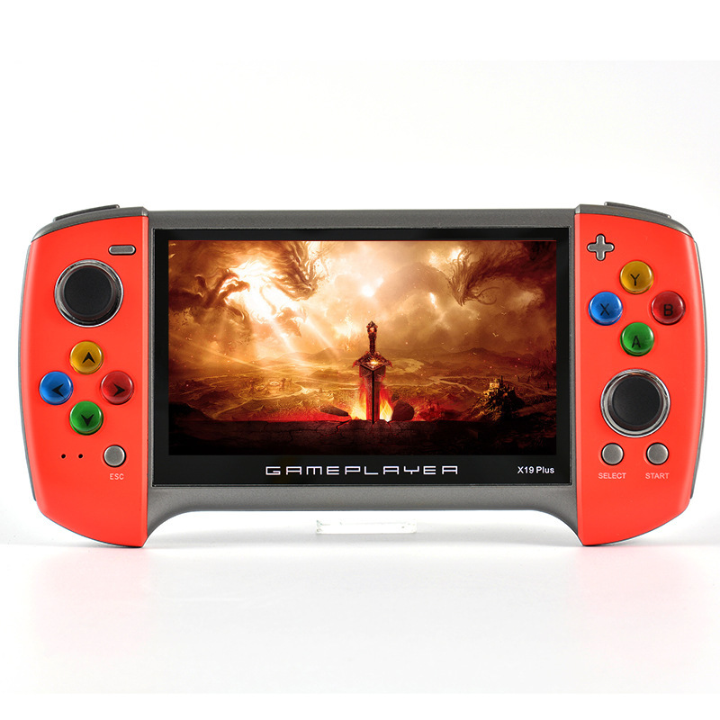 Game Console 5.1-inch Large Screen Battery Life Enhanced Version (Red)