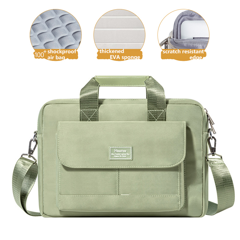 Simple And Creative Solid Color Laptop Bag (12 [in], Black)