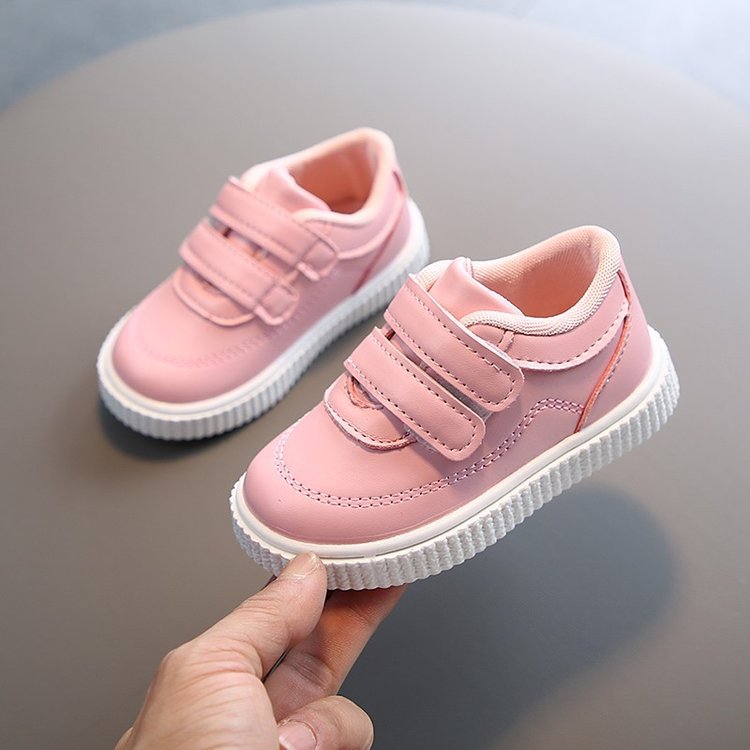Fashion High Quality Boys White Toddler Sneaker Children Flat Shoes (26, Pink)