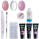 Poly Gel nail manicure set.