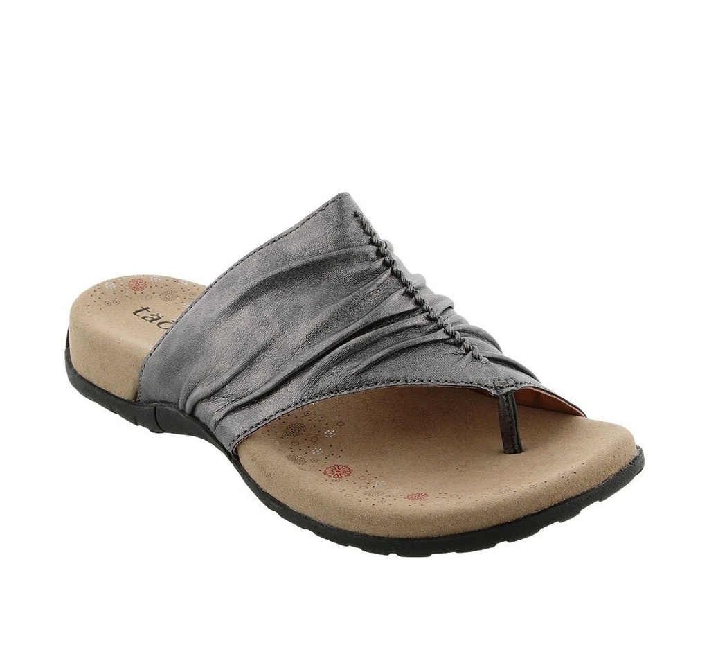 New European And American Fashion Clip Toe Outside Wear Dark Thick Sole (35, Grey)