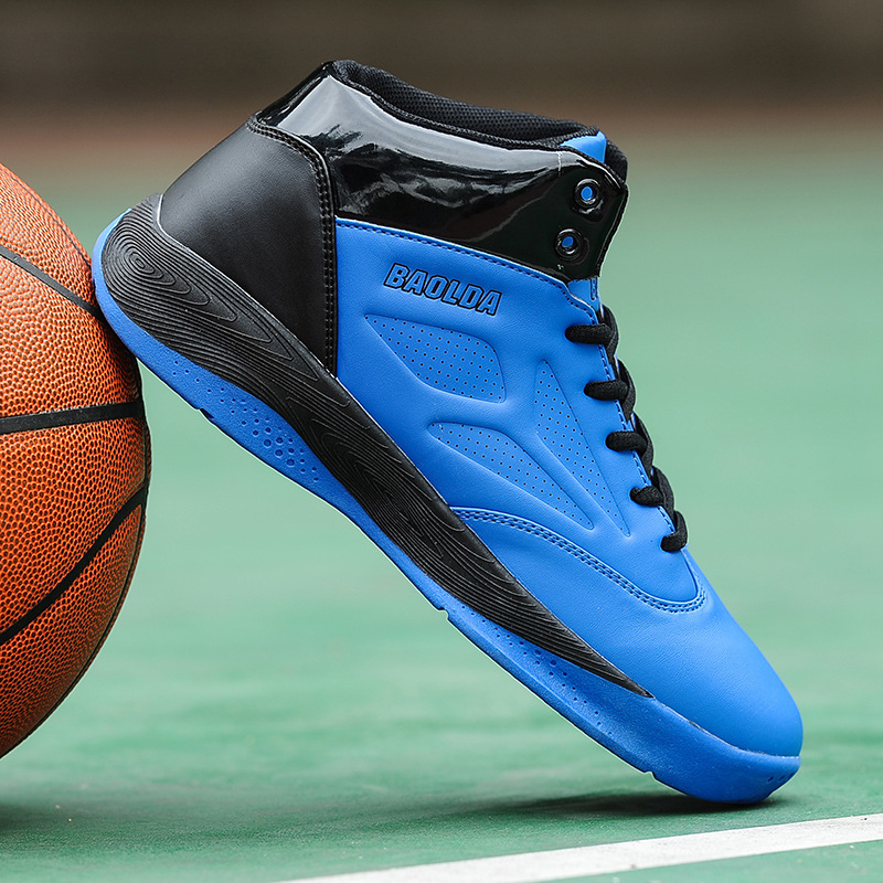 High Top Breathable Couple Sneakers (35, Blue)