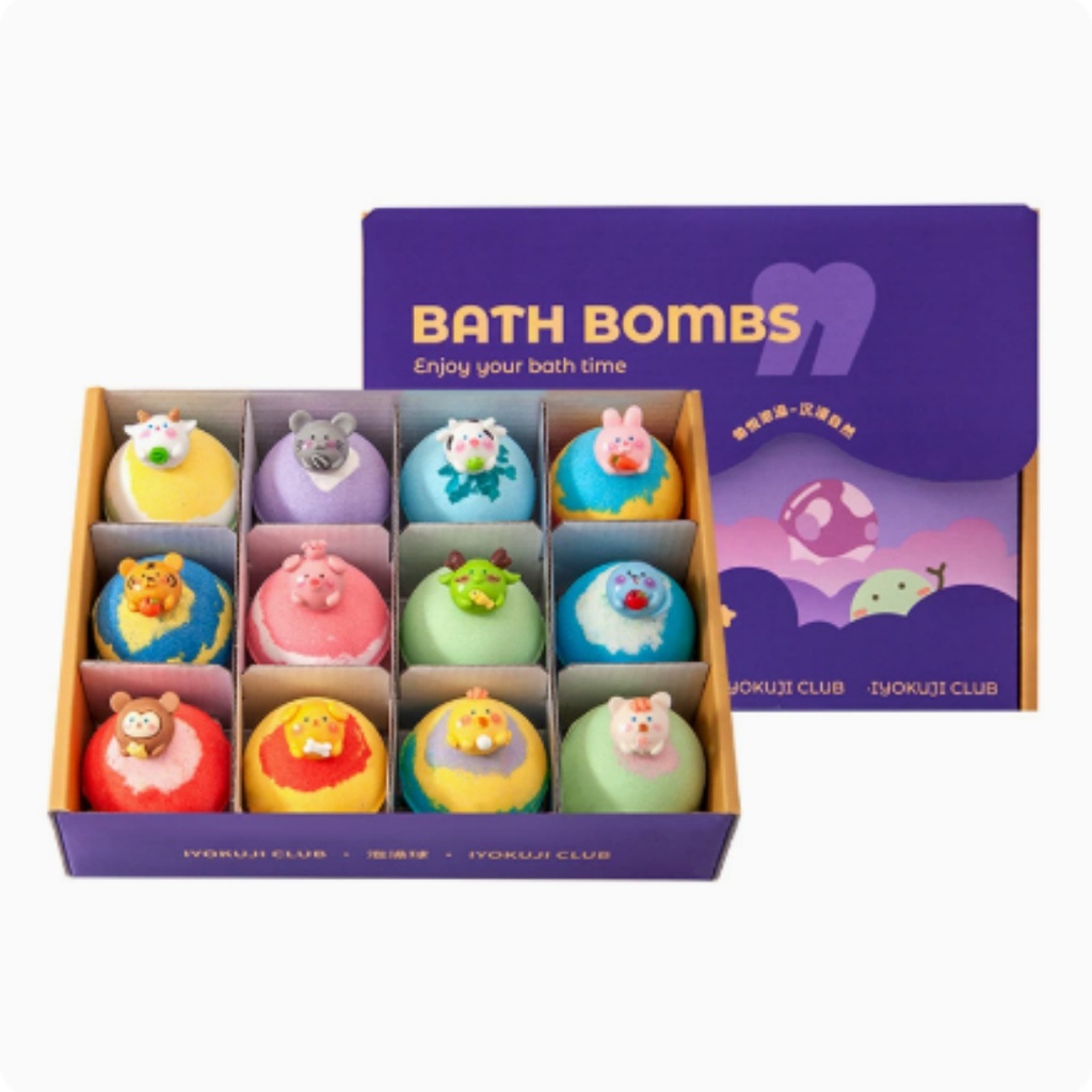 Bath Bombs with Ocean & Land Toys