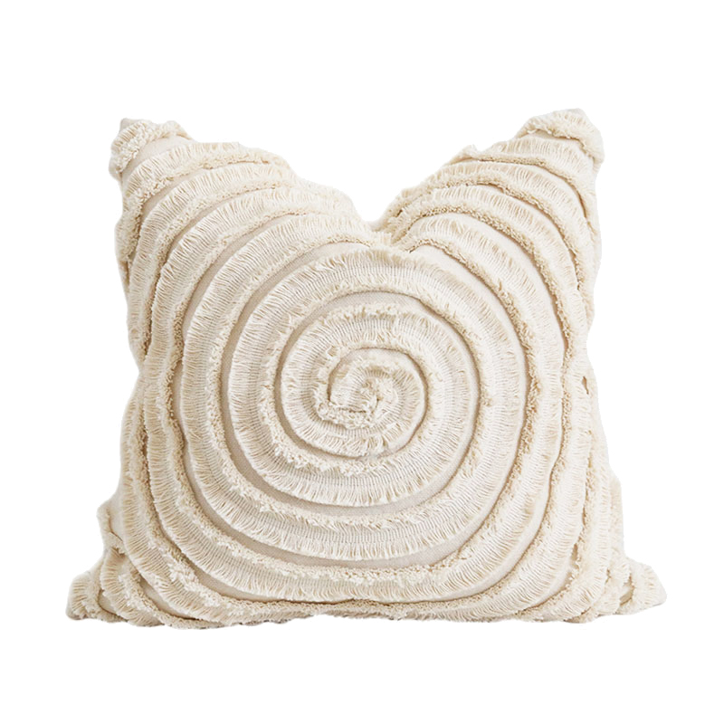  Original Modern Simple Natural Style Sofa Bedroom Cotton Bud Cushion Pillow Waist Pillow Square Pillow Cover Cover (45x45 [cm], Square Pillow)
