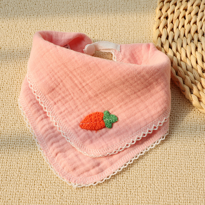 Newborn Baby Gauze Saliva Towel (Pink)