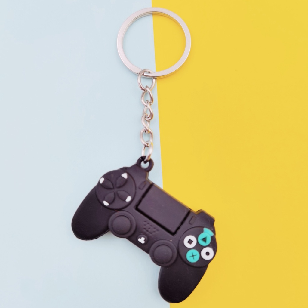 Cartoon mini game console keychain (Black)