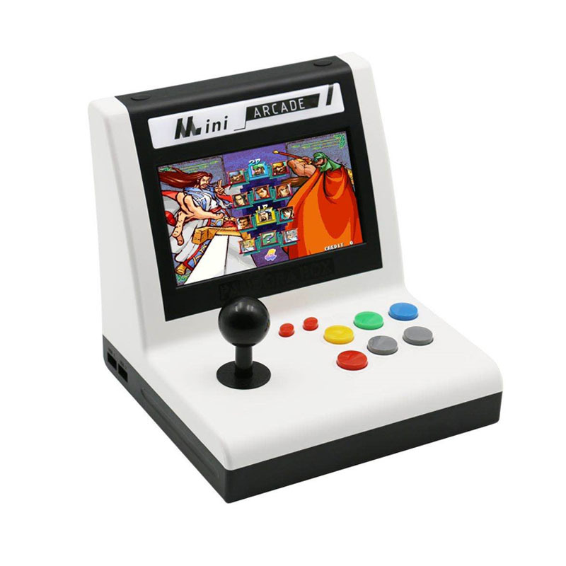 Small Old-fashioned 7-inch Mini Handle High-definition Export Game Console (Battery Bottoms)