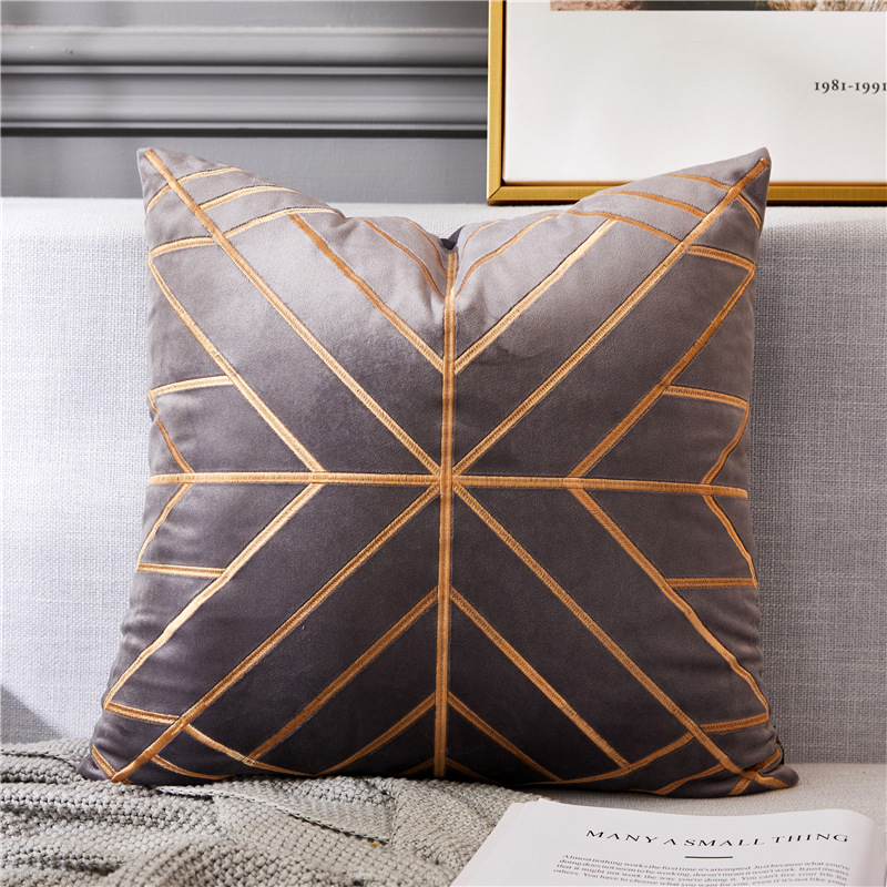 Bronzing rice character craft pillow (45x45 [cm] + Core, Grey)