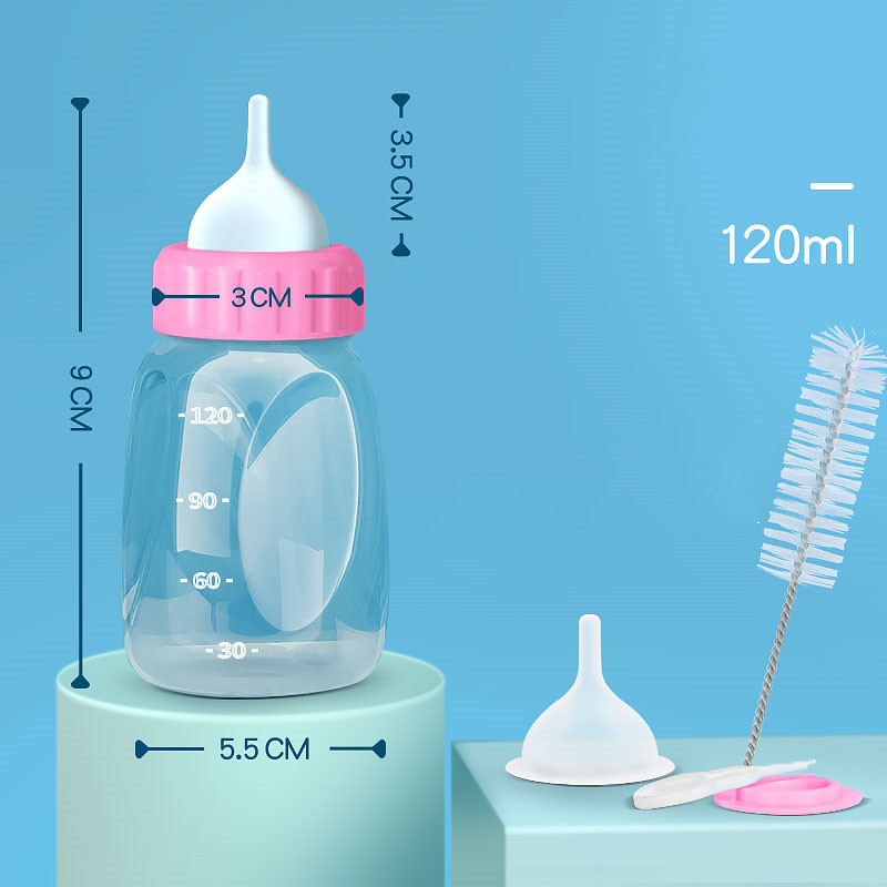 Cat Feeding Bottle Pet Dog Small Pacifier (Pink)