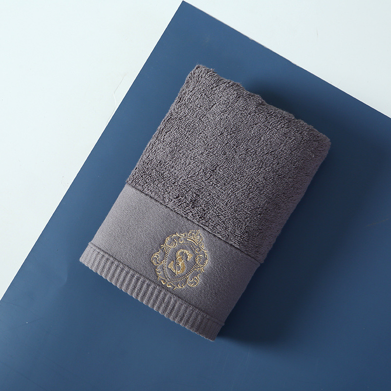 Five-star Hotel Thickened Cotton Towel (Dark Grey)