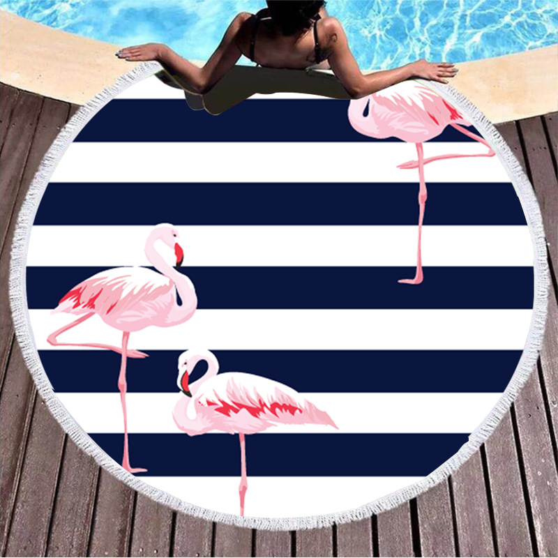Round Printed Beach Towel (1)