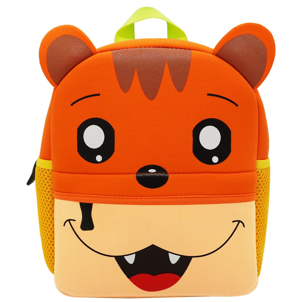 Children's Diving School Bag Cartoon Cute Animal Print Backpack (Fox)