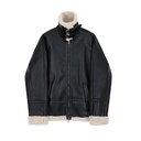 Fur-Lined Leather Jacket