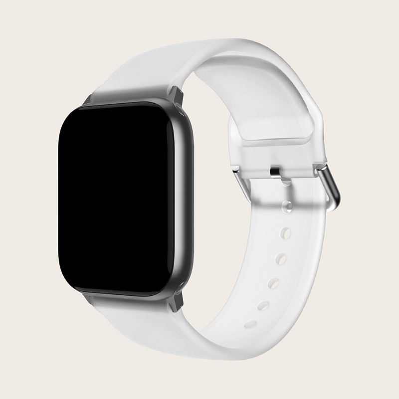 Creative printed watch strap with an innovative and versatile design ([38 or 40 or 41 mm], White)