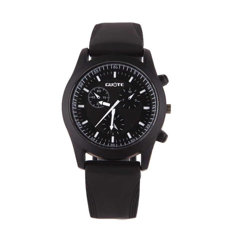 Elegant Design Quartz Watch (Black)