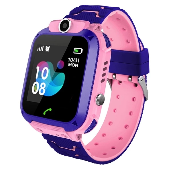 Smartwatch with Phone Calls, Smart Positioning, and Photo Capture (Pink)