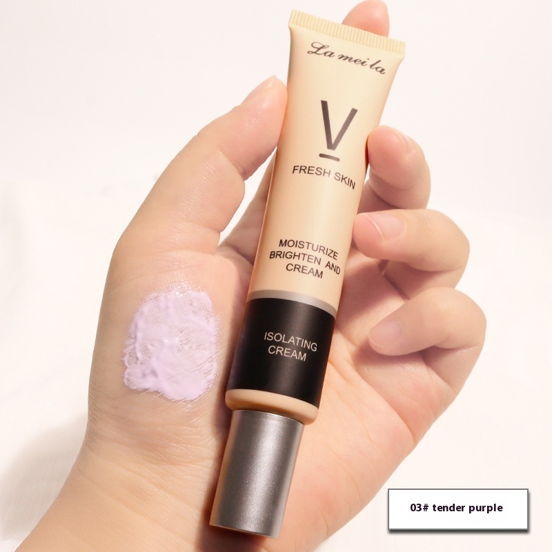 Long Lasting Hydrating Makeup Primer Moisturizing & Brightening Evens Skin Tone & Conceals Imperfections (Purple)