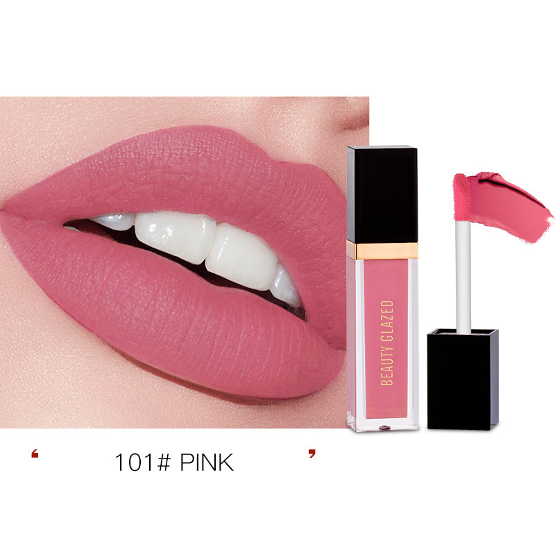 Matte lipstick available in 24 luxurious shades, featuring long-lasting wear for an elegant and velvety finish (1)