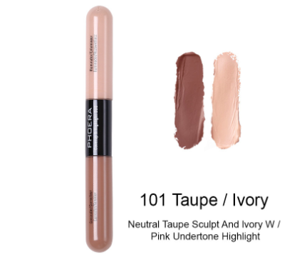 Dual-Head Liquid Concealer Suitable for All Skin Types Natural Color & Brightening Effect (1)