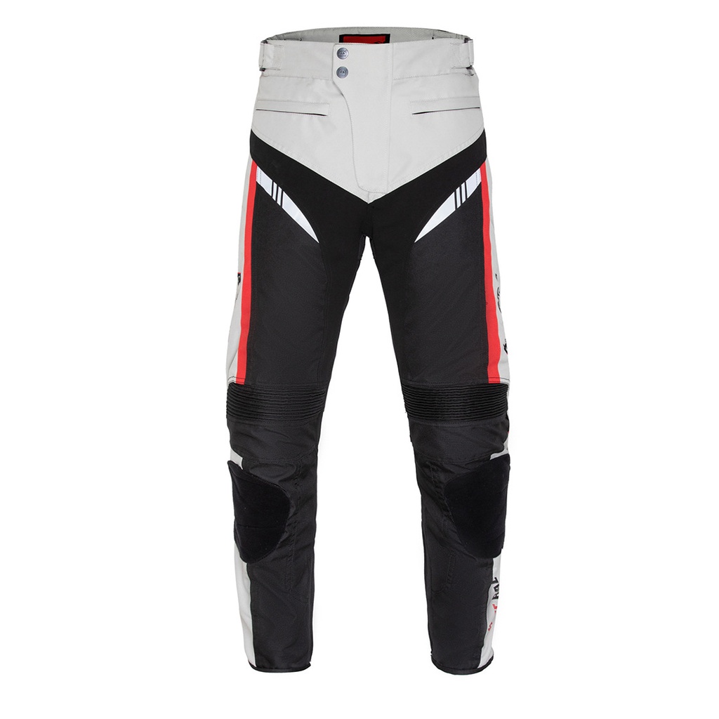 Motorcycle riding suit with a sleek and modern design, weather-resistant (M, Grey Pants)