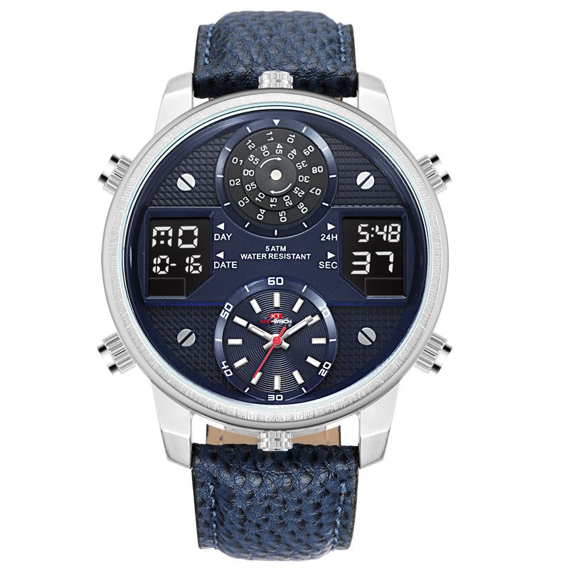 Men's Watch Trends Waterproof Sports Quartz Style (Blue)