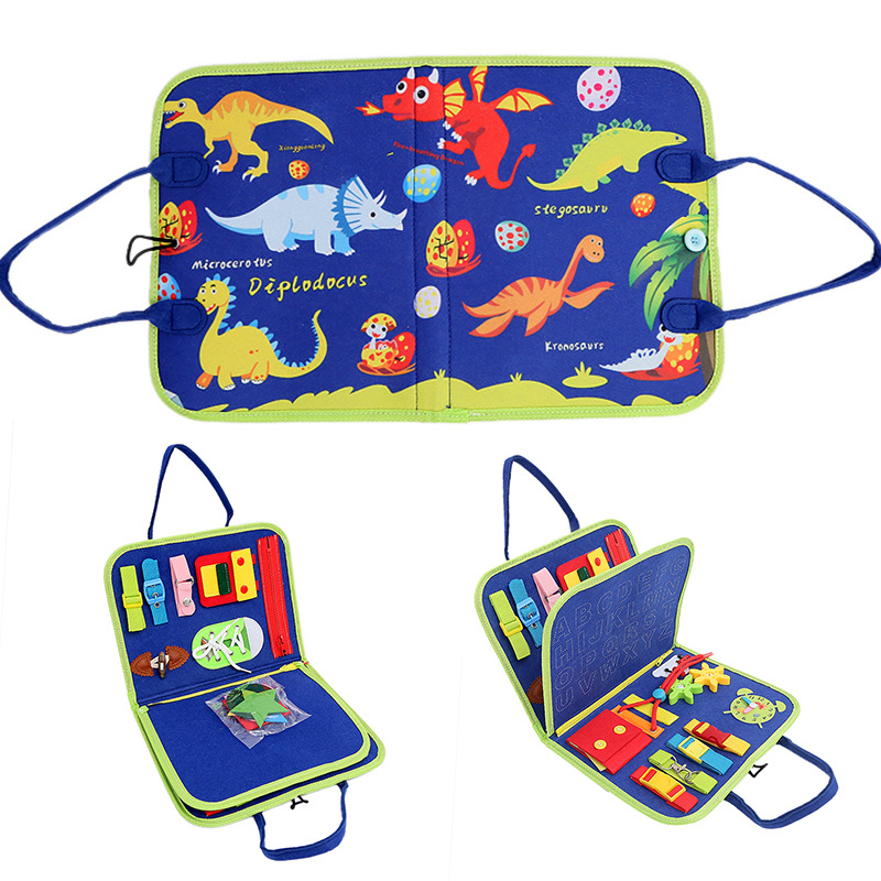 Felt Learning Board Early Education Children (Blue)
