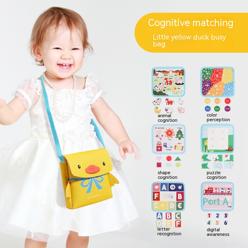 Baby Montessori Early Education Schoolbag Educational Toys (Cognitive Matching)