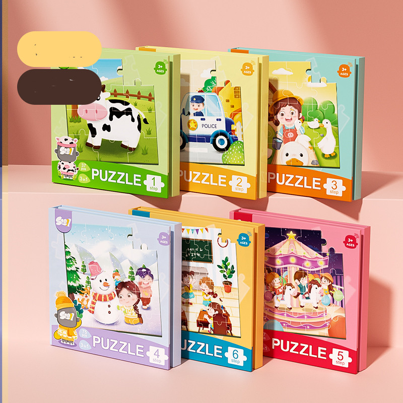 Children's Advanced Puzzle Magnetic Early Education (6 Complete Sets)
