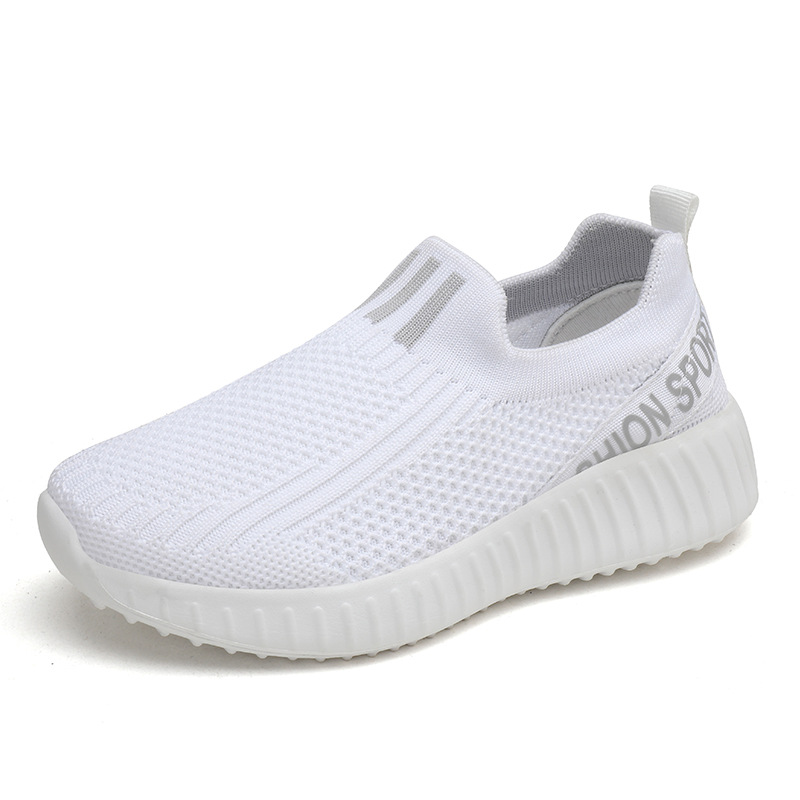 Girls' Lightweight and Comfortable Shoes with a Soft Feel and Breathable Design (26, White)
