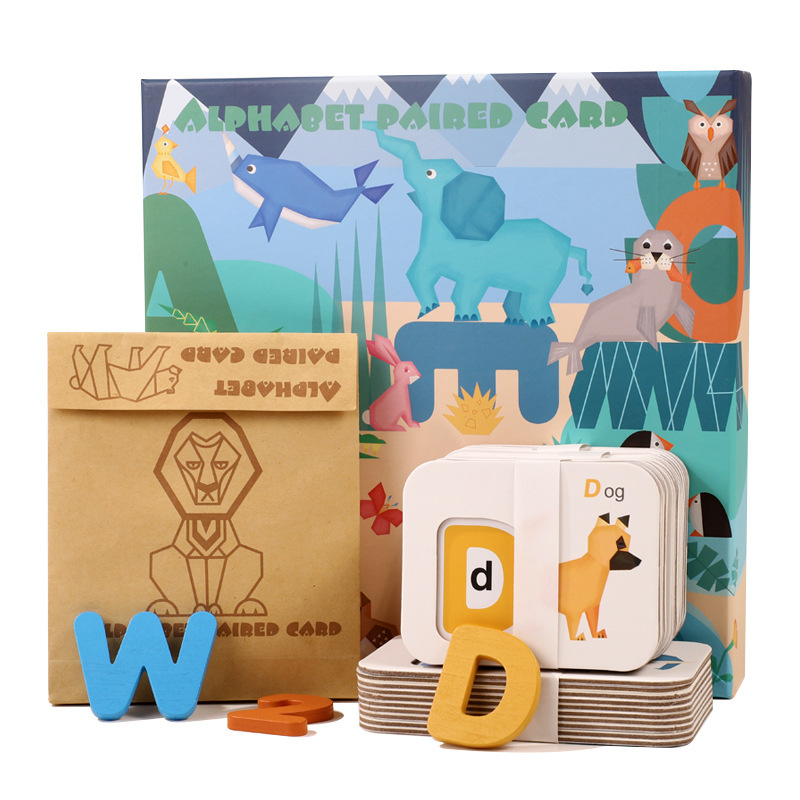 Early Childhood Education Enlightenment English Card Matching Assembly Toys (Alphanumeric Match)
