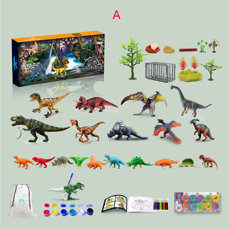 Static Dinosaur Tyrannosaurus Ancient Model Gift Box (A)