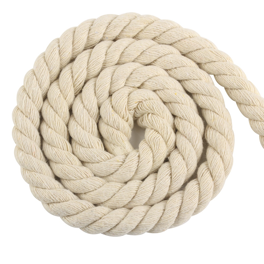 Coarse Cotton Rope 1-2-3-20mm Three-strand Beige Cotton String (10 [mm])